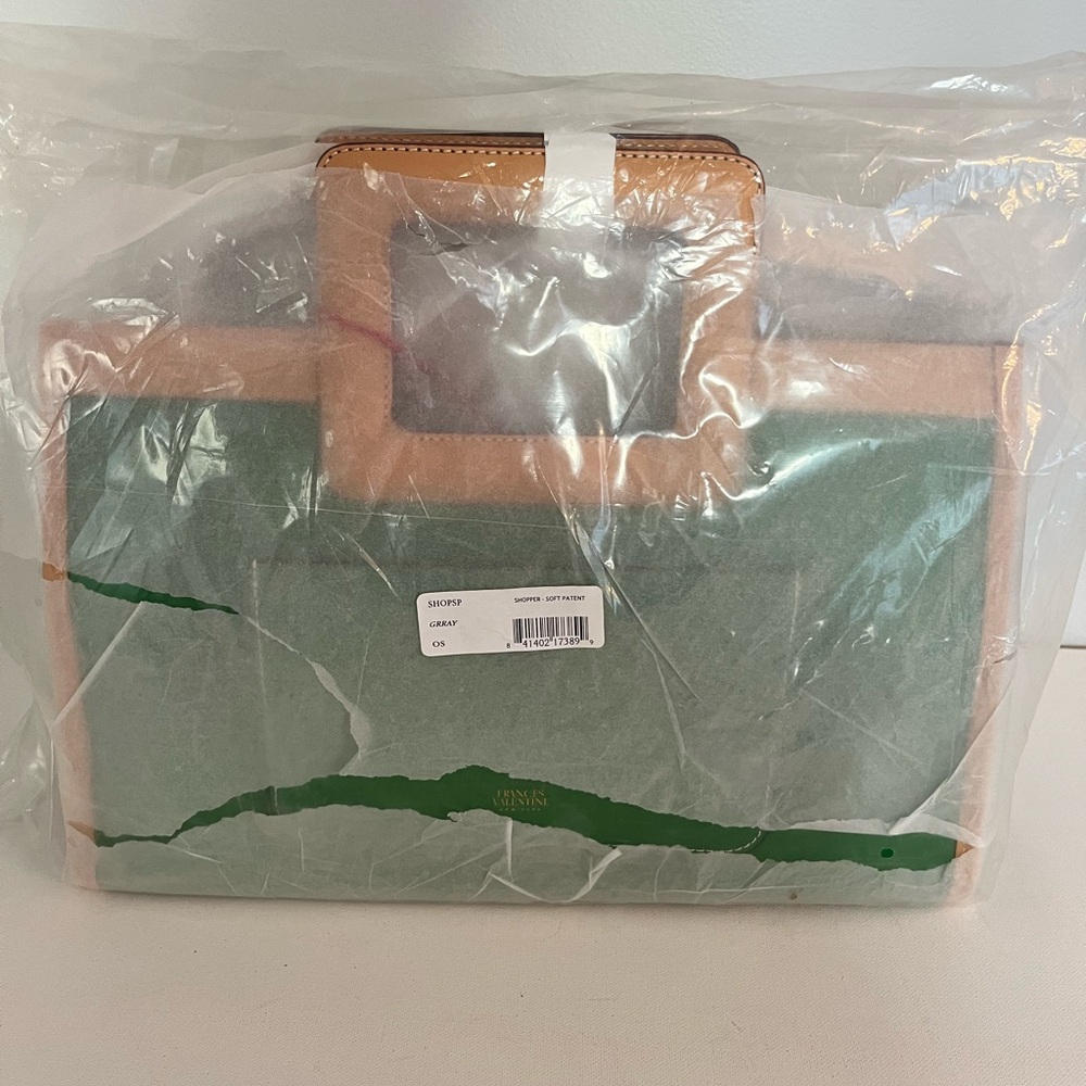 Frances Valentine Shopper in Grass Patent Leather - Picture 3 of 10